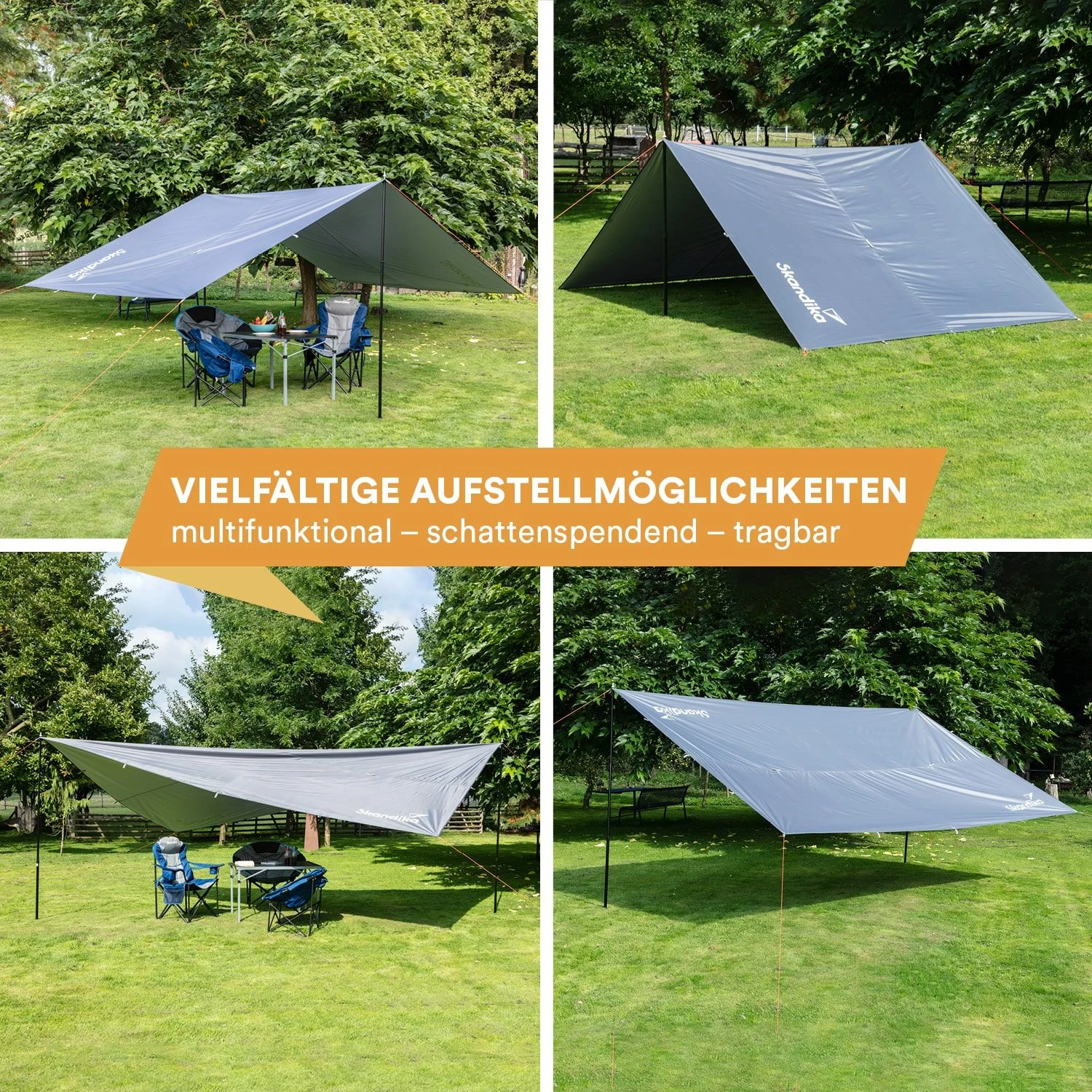 Skandika 3 X 3 Meter Schaduwdoek Met Telescopische Palen 2 Skandika 3 X 3 Meter Schaduwdoek Met Telescopische Palen - Afbeelding 2