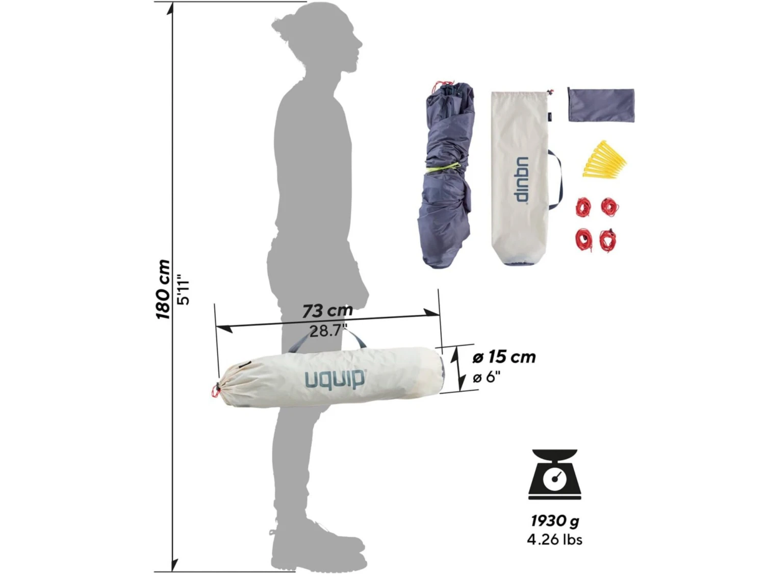 Uquip Buzzy Sand Strandtent 3 Uquip Buzzy Sand Strandtent - Afbeelding 3