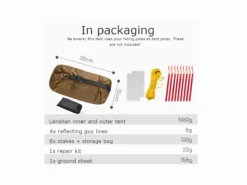 3F UL GEAR Lanshan Tent - 2 Persoons - 3 Seizoenen - Grey -Merkloos Winkel 04a239ff6cea1748