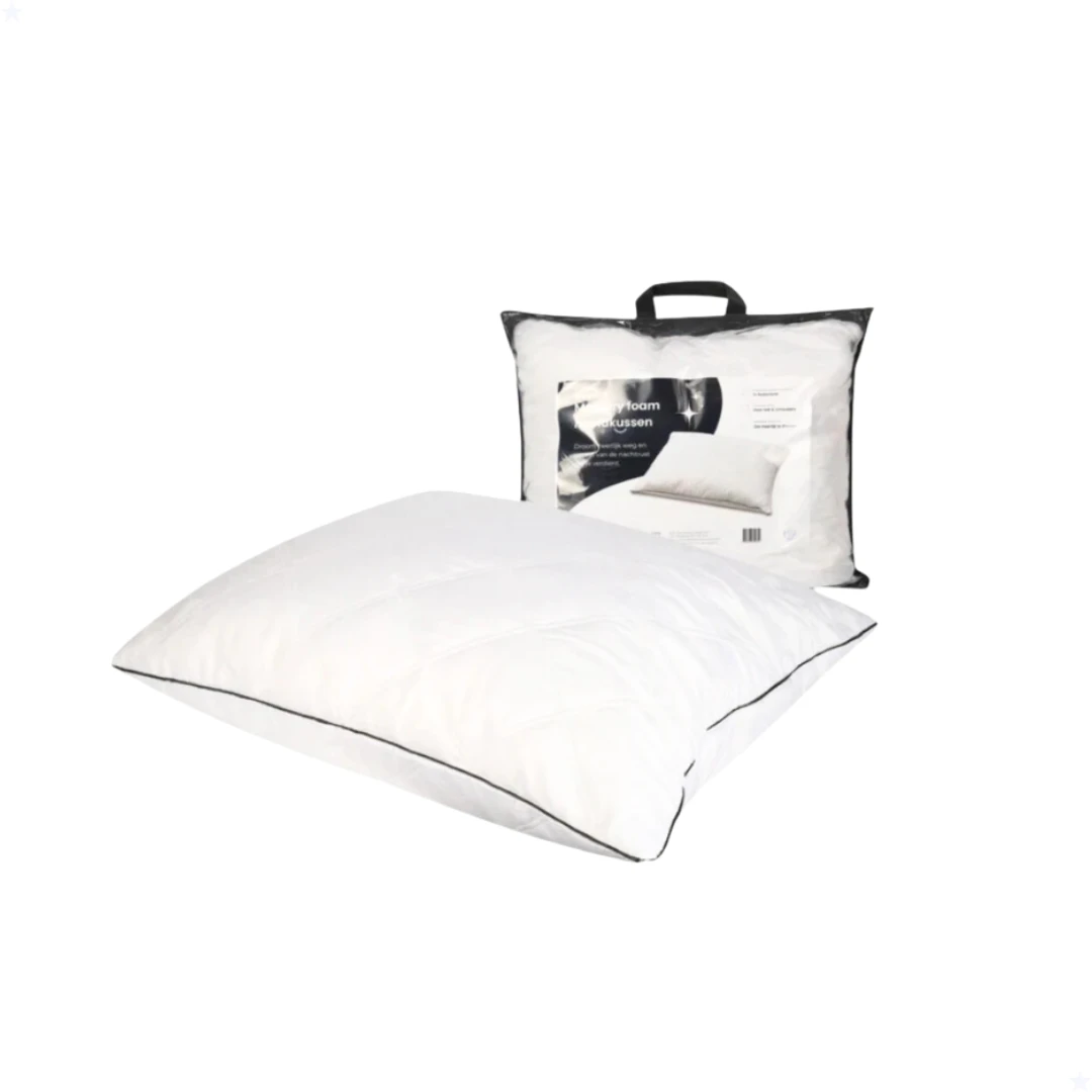 HappyBed 40x80 Happypillow Basic Hoofdkussen - White 2 HappyBed 40x80 Happypillow Basic Hoofdkussen - White - Afbeelding 2