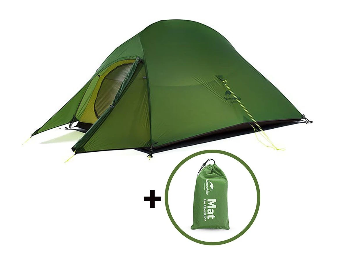 Naturehike Cloud Up 2 Upgraded 2 Persoons Tent - Green 2 Naturehike Cloud Up 2 Upgraded 2 Persoons Tent - Green - Afbeelding 2