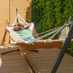 AMANKA 335 X 100 Cm Hangmat Met Frame - Brown -Merkloos Winkel 0cecad7c66796e08