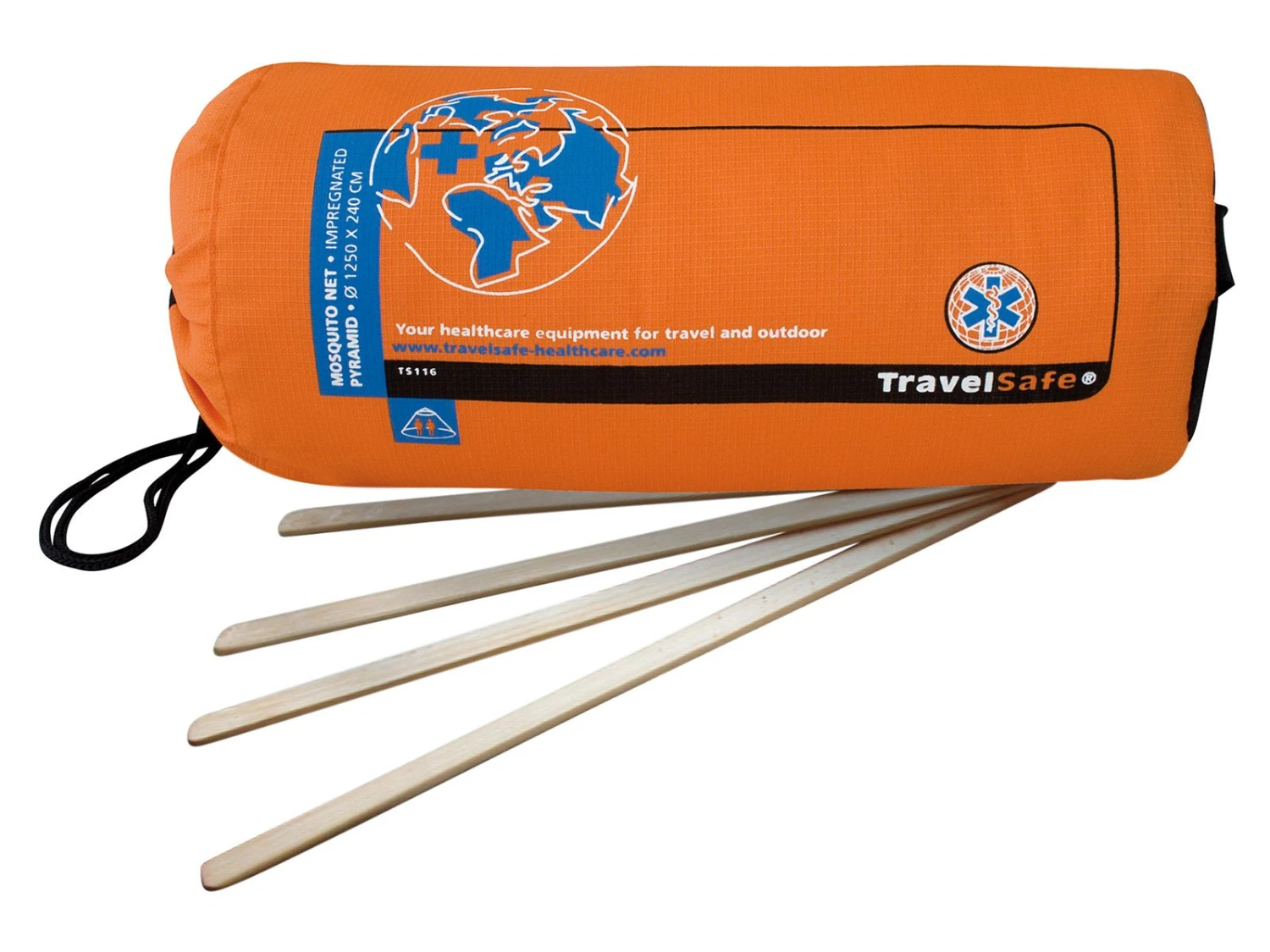 Travelsafe Pyramid Geïmpregneerd 2-persoons Klamboe 1 Travelsafe Pyramid Geïmpregneerd 2-persoons Klamboe