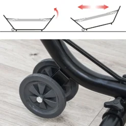 AMANKA 335 X 100 Cm Hangmat Met Frame - Brown -Merkloos Winkel 15ab9570b5d57fa1