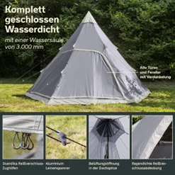 Skandika Hetta 460 Protect Tent - Grey -Merkloos Winkel 16dcf8604c9b3064