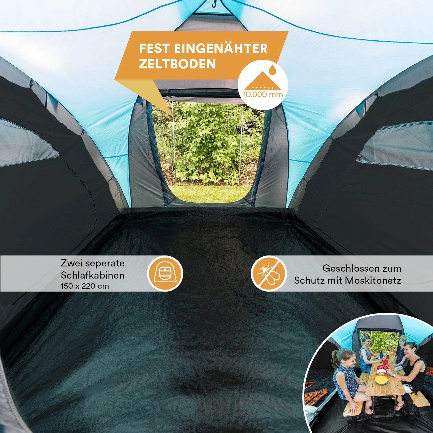 Skandika Hammerfest 4 Protect Koepeltent 3 Skandika Hammerfest 4 Protect Koepeltent - Afbeelding 3