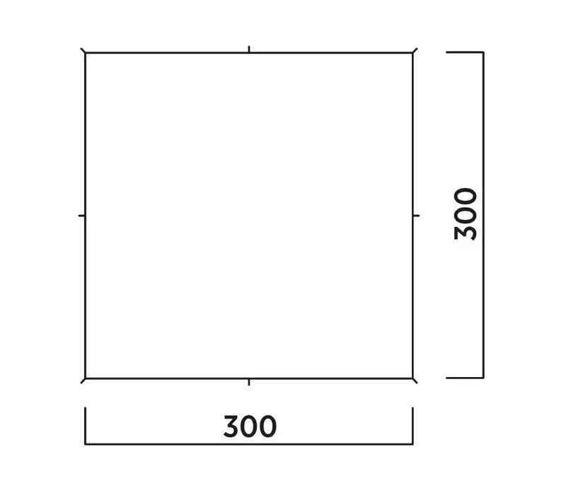 Easy Camp Norddal Tarp - 300 X 300 Cm 2 Easy Camp Norddal Tarp - 300 X 300 Cm - Afbeelding 2