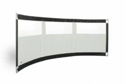 ESVO Gebogen Mistral 395 PVC Met 3 Smalle Ramen Windscherm