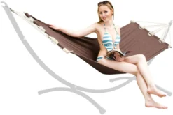 AMANKA 190 X 80 Hangmat - Brown -Merkloos Winkel 211d42712b2bed8d