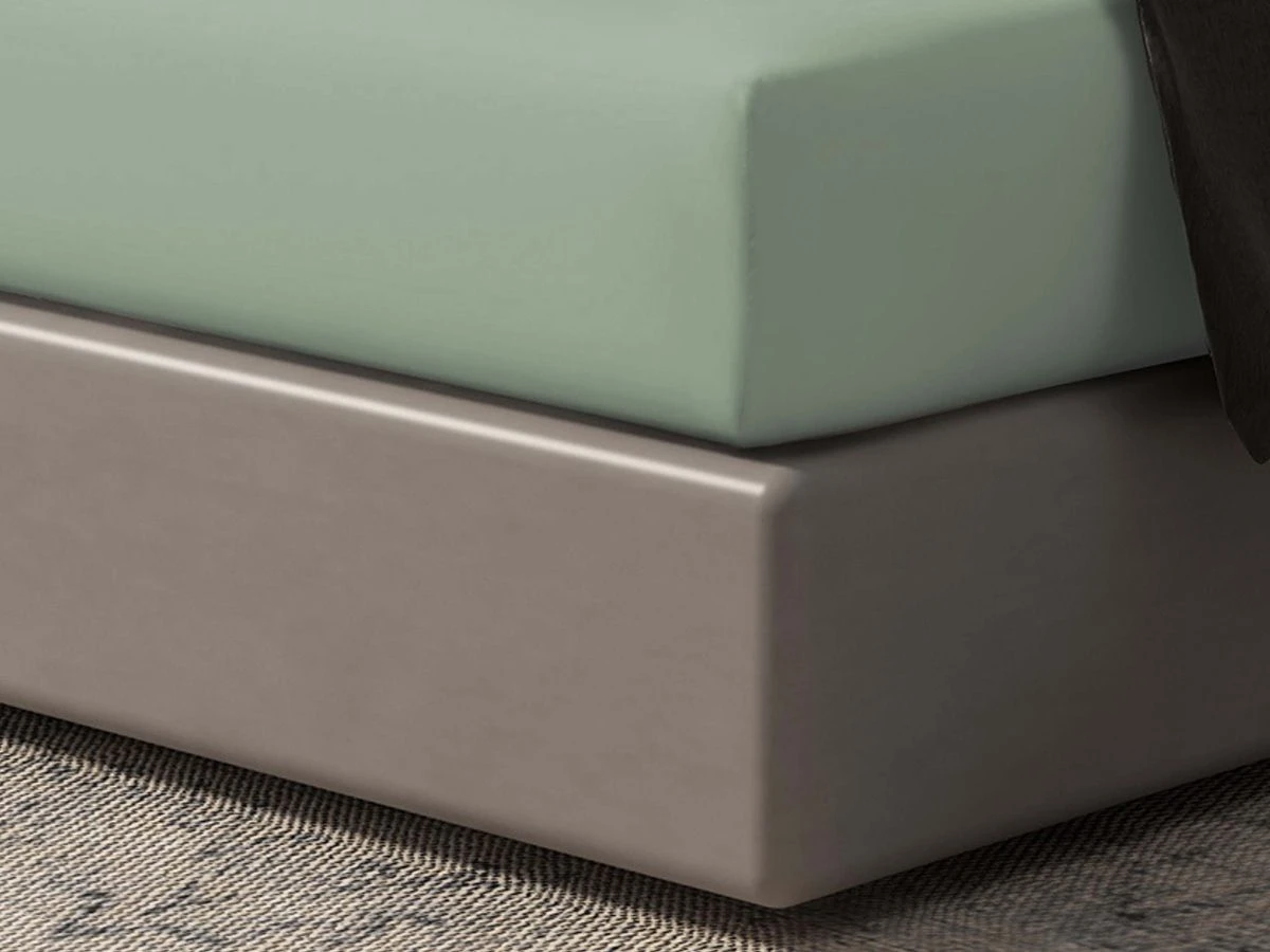 DoubleDry Home 140 X 200 Cm Hoeslaken - Oud Groen 2 DoubleDry Home 140 X 200 Cm Hoeslaken - Oud Groen - Afbeelding 2