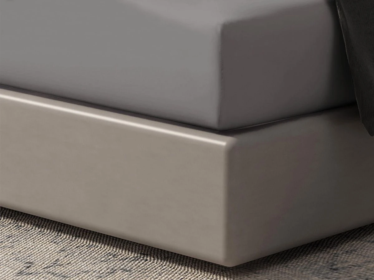 DoubleDry Home 180 X 200 Cm Hoeslaken - Grey 2 DoubleDry Home 180 X 200 Cm Hoeslaken - Grey - Afbeelding 2