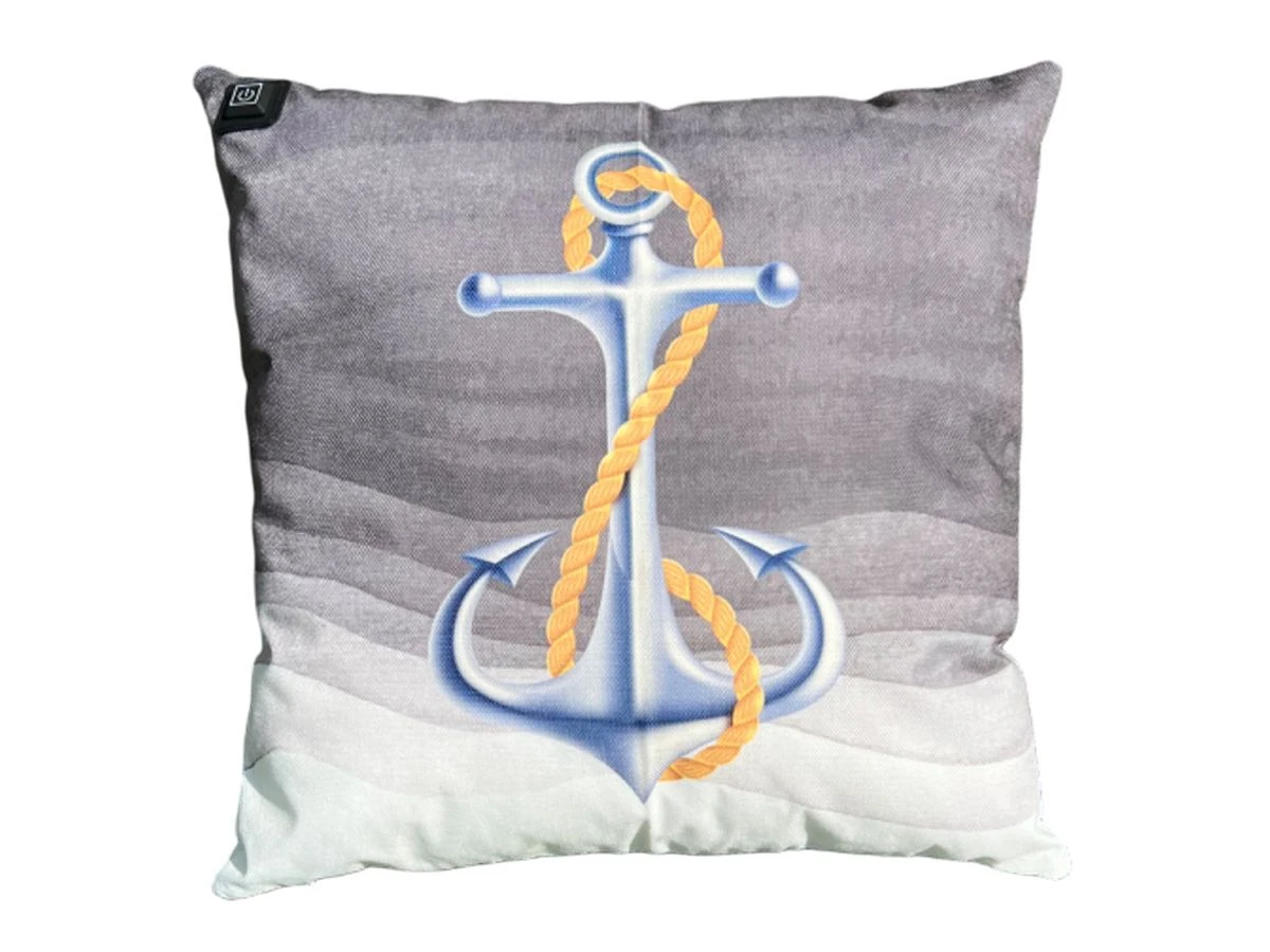 Merkloos Warmpi Draadloos Verwarmd Outdoor Bootkussen - Grey 1 Merkloos Warmpi Draadloos Verwarmd Outdoor Bootkussen - Grey