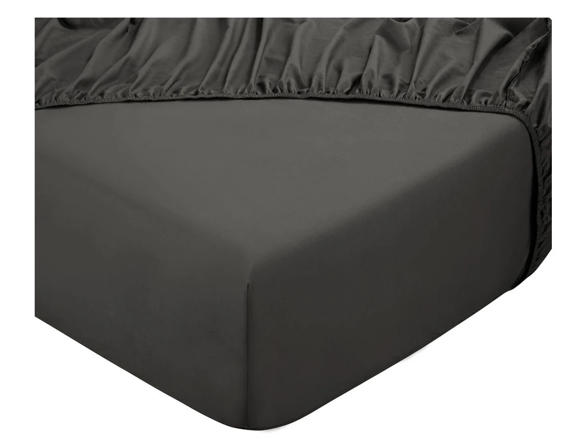 DoubleDry Home 140 X 200 Cm Hoeslaken - Antraciet 1 DoubleDry Home 140 X 200 Cm Hoeslaken - Antraciet