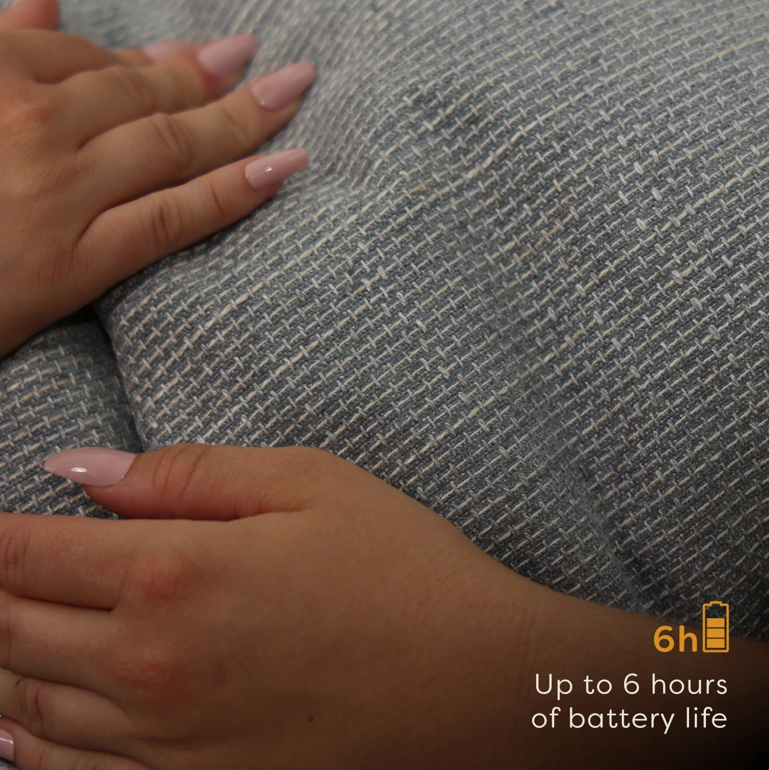 Pleafs Warmtekussen Nomad 45x45cm - Silver Sand 4 Pleafs Warmtekussen Nomad 45x45cm - Silver Sand - Afbeelding 4