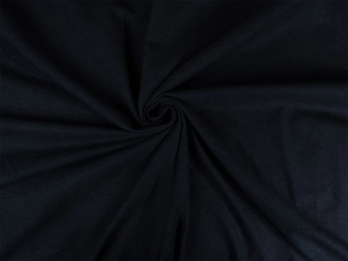 DoubleDry Flanel 180x200 Cm Hoeslaken - Zwartblauw 3 DoubleDry Flanel 180x200 Cm Hoeslaken - Zwartblauw - Afbeelding 3