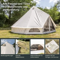 Skandika Tipii 400 Technical Cotton Tent -Merkloos Winkel 486752ad2b5df8e1