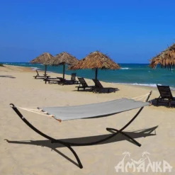 AMANKA 190x80cm Tot 100kg Vor 1 Persoon Hangmat - Grey -Merkloos Winkel 49c9285115030a36