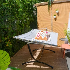 AMANKA 200 X 120 Hangmat Met Frame - Grey -Merkloos Winkel 4bfe6557e26dcb1e