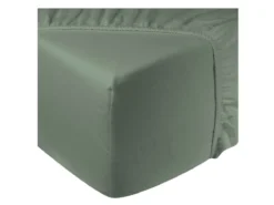 DoubleDry Flanel 180x200 Cm Hoeslaken - Oud Groen