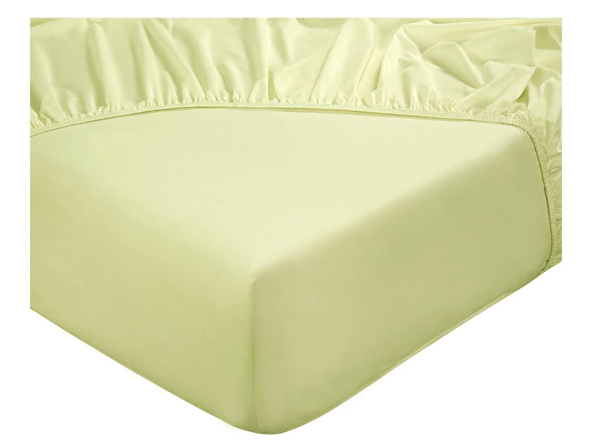 DoubleDry Home 180 X 200 Cm Hoeslaken - Yellow 1 DoubleDry Home 180 X 200 Cm Hoeslaken - Yellow