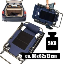 AMANKA 155 X 60 Verstelbare Relaxstoel - Black -Merkloos Winkel 58d8aec106a6adc4