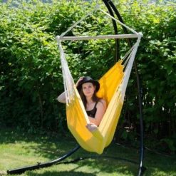 AMANKA 185 X 130 XXL Hangstoel - Yellow -Merkloos Winkel 597a603c06dec671
