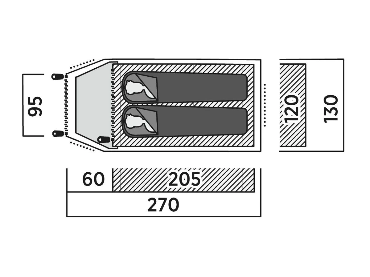 Easy Camp Setesdal 2 Koepeltent 4 Easy Camp Setesdal 2 Koepeltent - Afbeelding 4