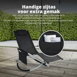 FlinQ Aura Opvouwbare Loungestoel - Antraciet 9 FlinQ Aura Opvouwbare Loungestoel - Antraciet -Merkloos Winkel 60ffd23d7f02e145