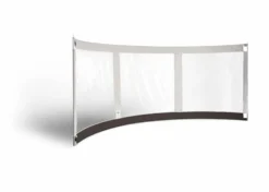 ESVO Gebogen Mistral 395 Met 3 Ramen Windscherm