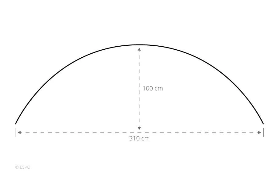 ESVO Gebogen Mistral 395 Met 3 Smalle Ramen Windscherm 2 ESVO Gebogen Mistral 395 Met 3 Smalle Ramen Windscherm - Afbeelding 2