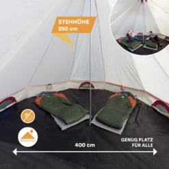 Skandika Comanche 8 Tipi Bell Tent -Merkloos Winkel 620f75515cf073.72808916