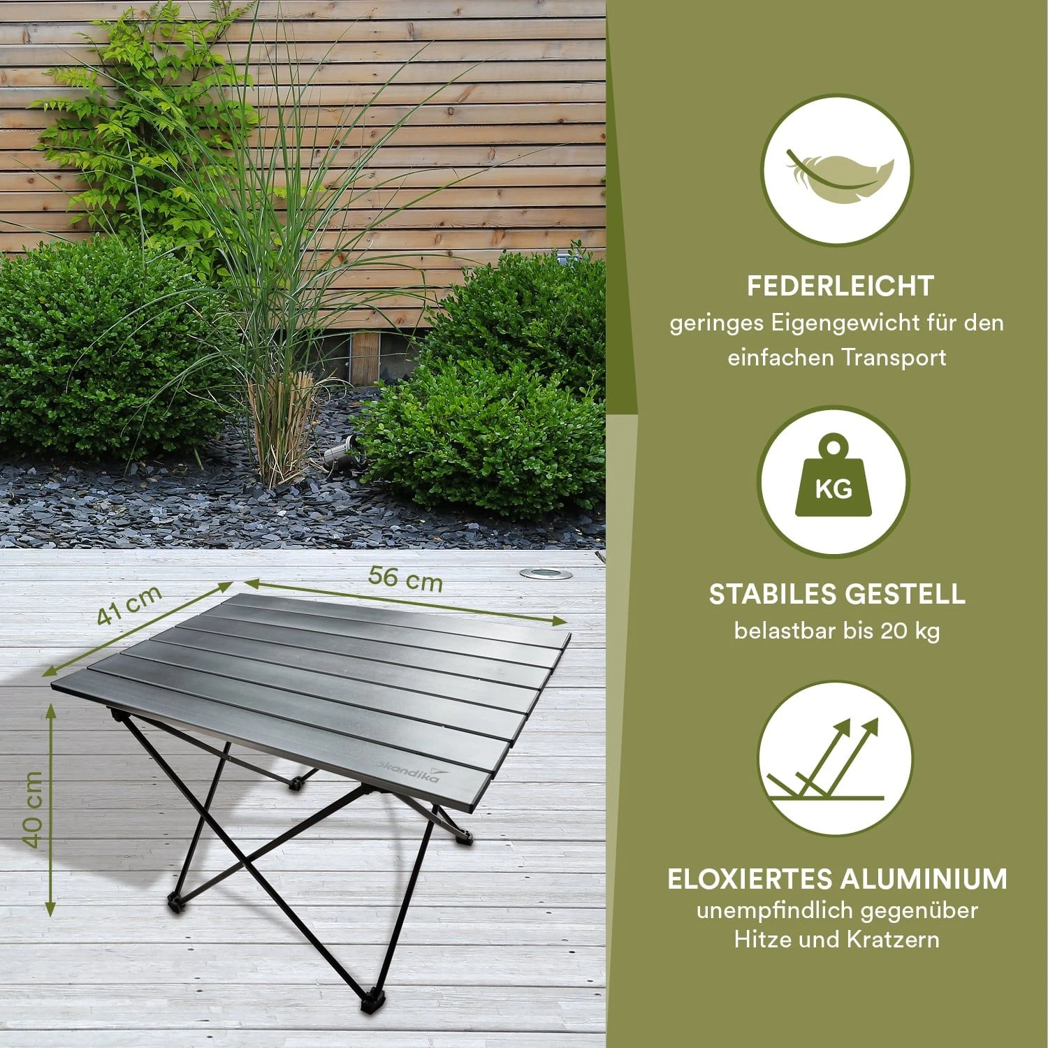 Skandika Ruka M Aluminium Campingtafel 2 Skandika Ruka M Aluminium Campingtafel - Afbeelding 2