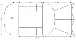 ESVO Sahara 250 Tunneltent 9 ESVO Sahara 250 Tunneltent -Merkloos Winkel 62179eaf8b72b6.78047487