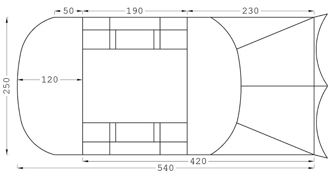 ESVO Sahara 250 Tunneltent 5 ESVO Sahara 250 Tunneltent - Afbeelding 5