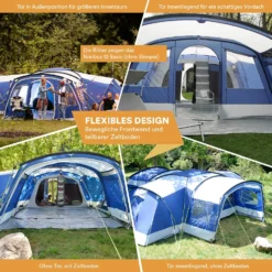 Skandika Nimbus 12 Sleeper Blauwe Groepstent -Merkloos Winkel 621f32487eb035.05596697