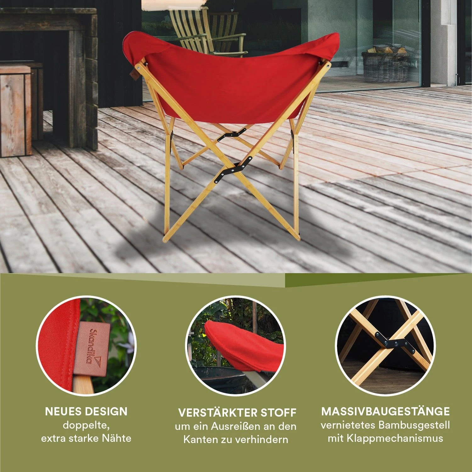 Skandika Tofte Vouwstoel 3 Skandika Tofte Vouwstoel - Afbeelding 3