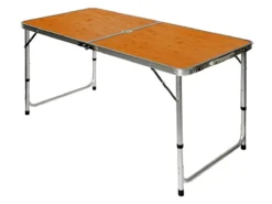 AMANKA 120x60 Bamboe Design Aluminium Kampeertafel