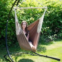 AMANKA 185 X 130 XXL Hangstoel - Dark Brown -Merkloos Winkel 6233545fb02587.20375692