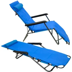 AMANKA 180 X 60 Verstelbare Relaxstoel - Blue -Merkloos Winkel 623c87d962cda6.72741242