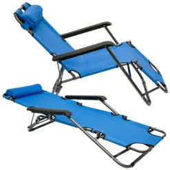 AMANKA 155 X 60 Verstelbare Relaxstoel - Blue -Merkloos Winkel 623c87df4c66f6.87595655