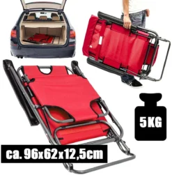 AMANKA 180 X 60 Verstelbare Relaxstoel - Red -Merkloos Winkel 624195544cbb44.23082767