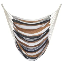 AMANKA 110 X 145 Gestreepte Zithangmat - Brown