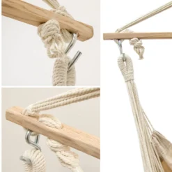 AMANKA 185 X 130 Veiligheids Hangstoel - Beige 8 AMANKA 185 X 130 Veiligheids Hangstoel - Beige -Merkloos Winkel 62419575acfe60.83430552