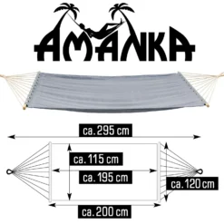 AMANKA 200 X 120 Hangmat - Grey -Merkloos Winkel 627cfe0ad3b706.62644423