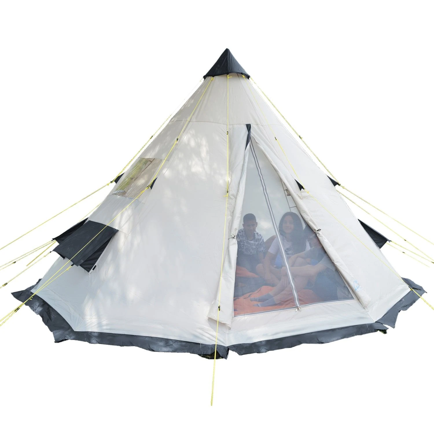 Skandika Tipi Goathi 550 Protect Groepstent - Beige 1 Skandika Tipi Goathi 550 Protect Groepstent - Beige