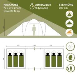 Skandika Hammerfest 6 Sleeper Protect Koepeltent -Merkloos Winkel 629472c7333d67.02088499