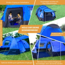 Skandika Kambo 6 Tunneltent - Grey -Merkloos Winkel 629731b53e4703.79358653