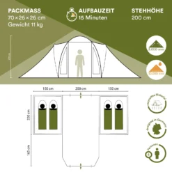 Skandika Hammerfest 4 Plus Koepeltent -Merkloos Winkel 62c6ee05682b53.73656759