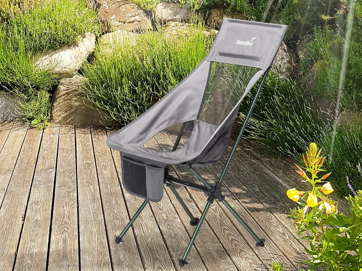 Skandika Compact Campingstoel - Grey 2 Skandika Compact Campingstoel - Grey - Afbeelding 2