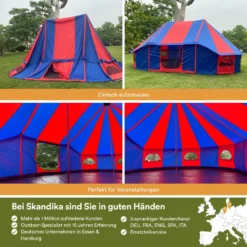 Skandika Morsom Rood/blauwe Eventtent 10 Skandika Morsom Rood/blauwe Eventtent -Merkloos Winkel 62d552913841f4.51943133